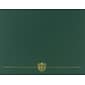 Great Papers Classic Crest Certificate Holders, 8.5" x 11", Hunter, 5/Pack (903118)