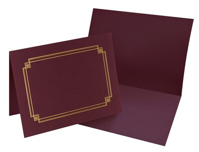 Great Papers Certificate Holders, 12", Burgundy, 3/Pack (939503)