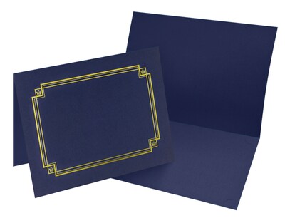 Great Papers Certificate Holders, 9.75 x 12.5, Navy, 3/Pack (938903)