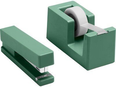 Poppin Dynamic Duo Desk Organizer Set, Sage Plastic (107139)