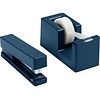 Poppin Dynamic Duo Desk Organizer Set, Slate Blue Plastic (106082)