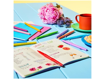 Paper Mate Sunday Brunch Scented Flair Pen, Medium Point, Assorted Ink, Dozen (2125359)