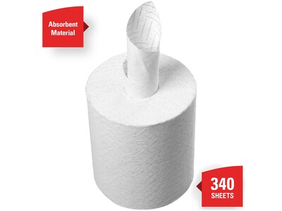 WypAll L10 Cleaning Towels, 7" x 11", White, 340 Sheets/Roll, 6 Rolls/Pack, 6/Carton (53734)