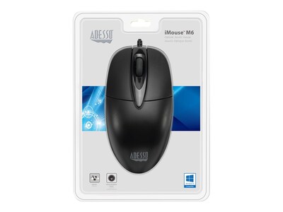 Adesso iMouse iMouseM6-TAA Optical Mouse, Black