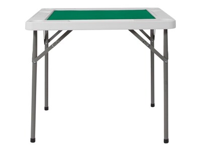 Flash Furniture Silas Folding Table, 34.5 x 34.5, Green/White (DADMJZ88)