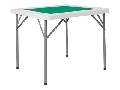 Flash Furniture Silas Folding Table, 34.5 x 34.5, Green/White (DADMJZ88)