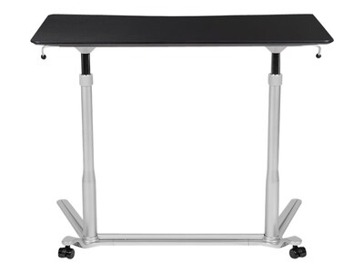 Flash Furniture 41 Fixed Height Standing Desk, Black (NAN-IP-6-1-BK-GG)