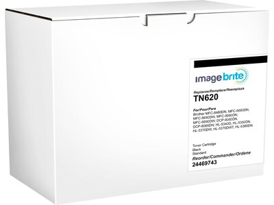 Image Brite Compatible Black Standard Yield Toner Cartridge Replacement for Brother TN620