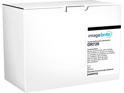 Image Brite Compatible Black Standard Yield Drum Unit Replacement for Brother DR720