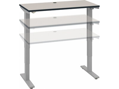 Bush Business Furniture Move 40 Series 28-48 Adjustable Standing Desk, White Spectrum/Cool Gray Metallic (M4S4830WPSK)