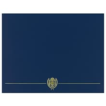 Great Papers Classic Crest Certificate Holders, 12 x 9.38, Navy, 25/Pack (903115PK5)