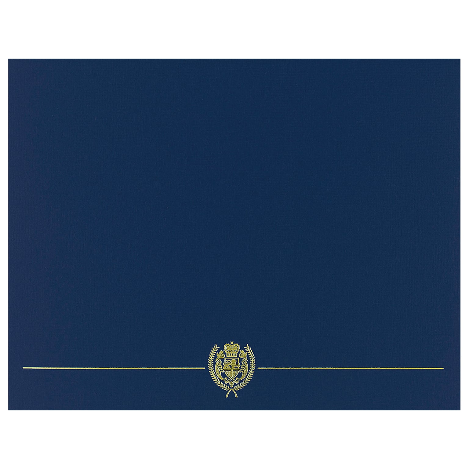 Great Papers Classic Crest Certificate Holders, 12 x 9.38, Navy, 25/Pack (903115PK5)