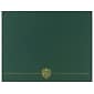 Great Papers Classic Crest Certificate Holders, 12" x 9.38", Hunter Green, 25/Pack (903118PK5)