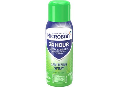 Microban 24 Disinfectant Sanitizing Spray, Fresh, 12.5 Oz. (48774)