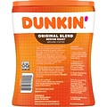 Dunkin Original Blend Ground Coffee, Medium Roast, 30 oz. Canister (8133401102)