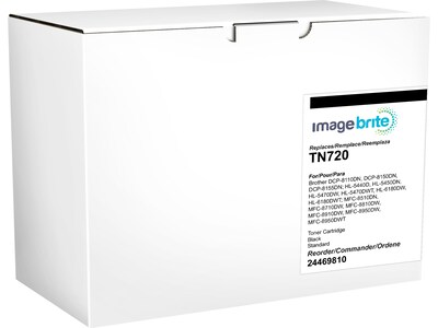 Image Brite Compatible Black Standard Yield Toner Cartridge Replacement for Brother (TN720)