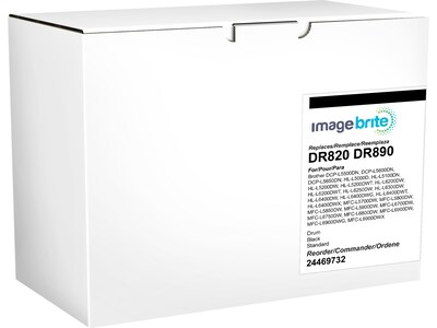 Image Brite Compatible Black Standard Yield Drum Unit Replacement for Brother (DR820, DR890)