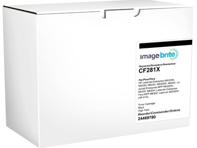 Image Brite Compatible Black High Yield Toner Cartridge Replacement for HP 81X (CF281X)