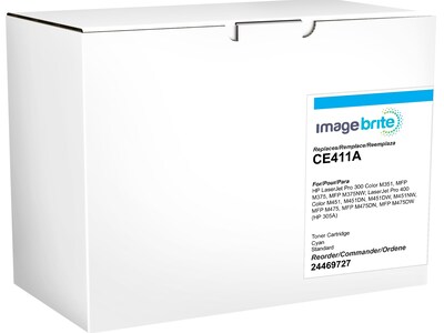 Image Brite Compatible Cyan Standard Yield Toner Cartridge Replacement for HP 305A (CE411A)