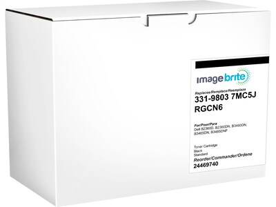 Image Brite Compatible Black Standard Yield Toner Cartridge Replacement for Dell RGCN6 (331-9803)