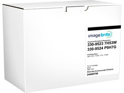 Image Brite Compatible Black High Yield Toner Cartridge Replacement for Dell 2MMJP (330-9523)