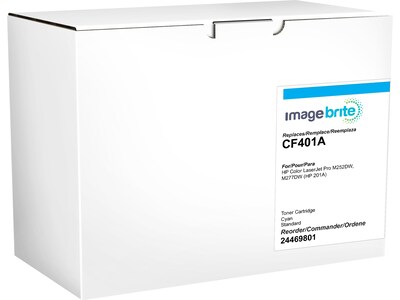 Image Brite Compatible Cyan Standard Yield Toner Cartridge Replacement for HP 201A (CF401A)
