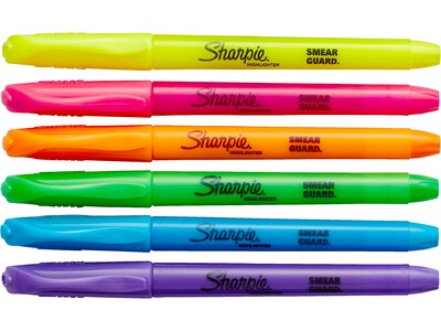 Sharpie Stick Highlighter, Chisel Tip, Assorted, 36/Pack (2133497)