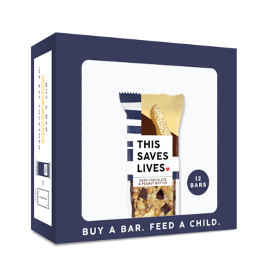 This Saves Lives, Dark Chocolate Peanut Butter & Sea Salt, 1.4 oz, 12/Box (BSL00447)