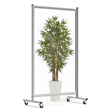 Luxor RECLAIM® Mobile Acrylic Room Divider / Sneeze Guard, Clear (MD4072A)