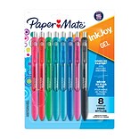 Paper Mate InkJoy Retractable Gel Pen, Medium Point, Assorted Ink, 8/Pack (1968614)