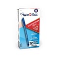 Paper Mate ComfortMate Ultra Ballpoint Pen, Medium Point, Blue Ink, Dozen (6110187)