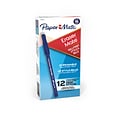 Paper Mate Eraser Mate Erasable Ballpoint Pen, Medium Point, Blue Ink, Dozen (3910158)