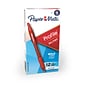 Paper Mate Profile Retractable Ballpoint Pen, Bold Point, Red Ink, Dozen (89467)