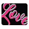 OTM Essentials Prints Neon Love Mouse Pad, Black/Pink/Blue/Yellow (OP-MH-Z127A)