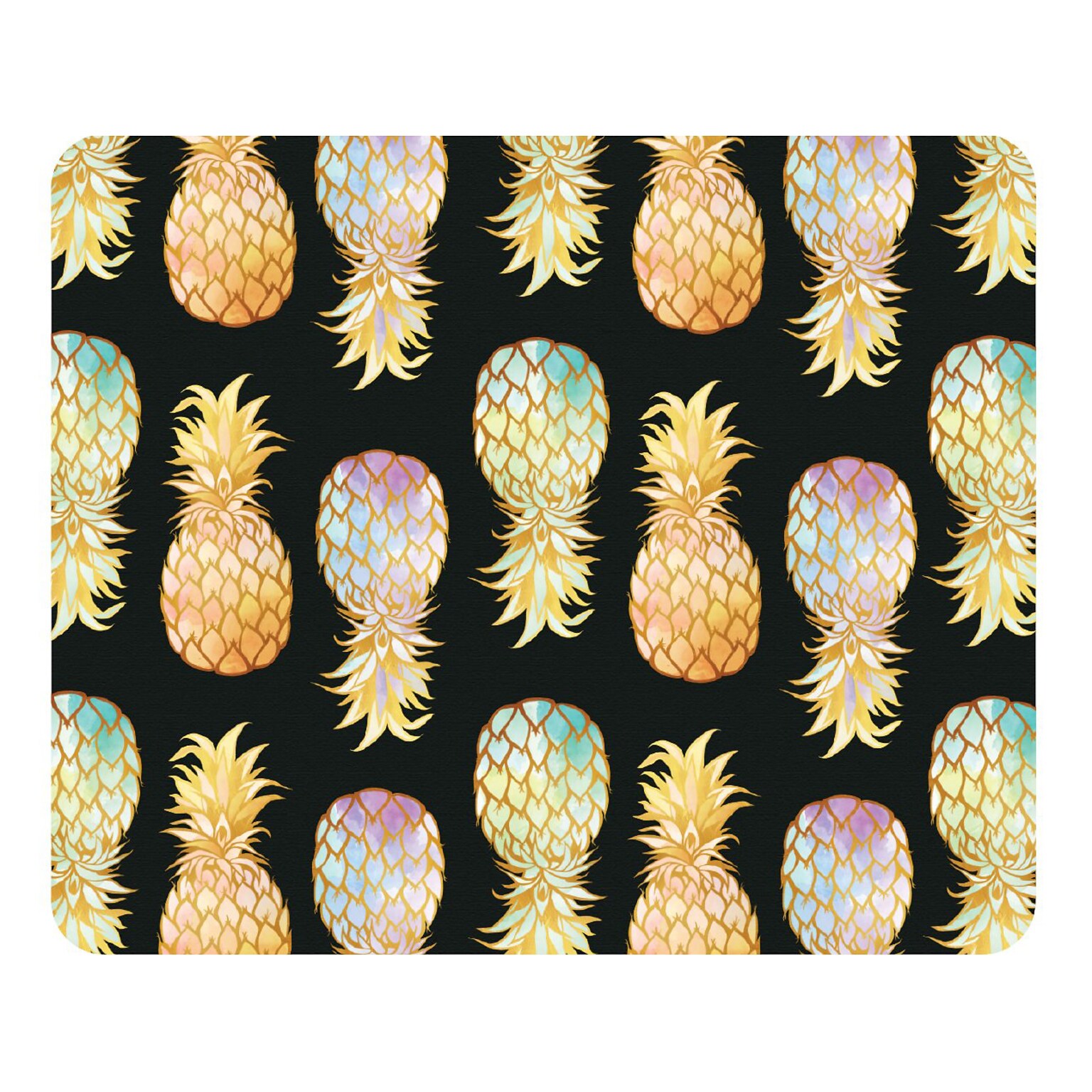 OTM Essentials Golden Pineapple Mouse Pad, Gold/Black (OP-MH-Z089A)