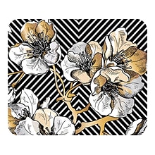 OTM Essentials Prints Cherry Blossoms Mouse Pad, Gold/Black/White (OP-MH-Z122A)