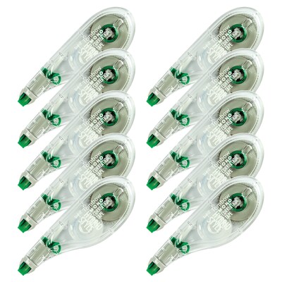 Tombow MONO Hybrid Style Correction Tape, White, 10/Pack (68721)