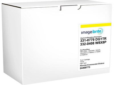 Image Brite Compatible Yellow High Yield Toner Cartridge Replacement for Dell WM2JC (331-0779)