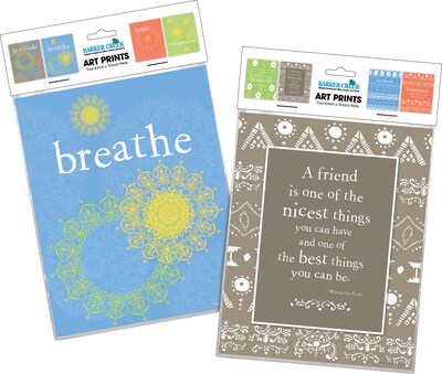Barker Creek Be Kind Motivational Art Prints, 8/Set (4187)