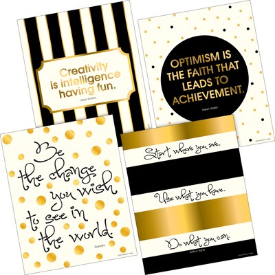 Barker Creek Be Happy Be Bold Motivational Art Prints & Posters Set, 6/Set (4211)