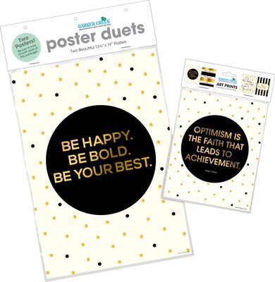 Barker Creek Be Happy Be Bold Motivational Art Prints & Posters Set, 6/Set (4211)