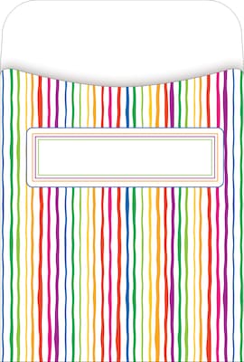 Barker Creek Groovy Library Pockets, 5.125" x 3.5", 120/Set (4061)