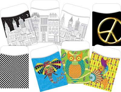 Barker Creek Designs Library Pockets, 5.125 x 3.5, 120/Set (4065)