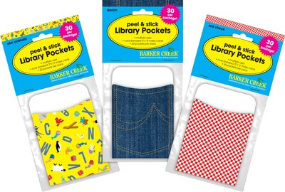 Barker Creek Party Pack Library Pockets, 5.125" x 3.5", 90/Set (4066)