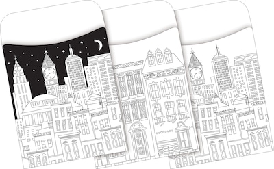 Barker Creek Color Me! Library Pockets, 5.125" x 3.5", 90/Set (4069)