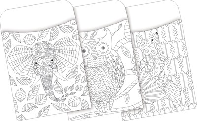 Barker Creek Color Me! Library Pockets, 5.125" x 3.5", 90/Set (4069)