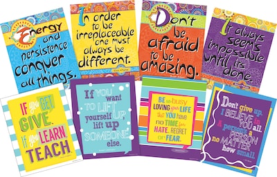 Barker Creek I Believe in You Motivational Art Prints, 8/Set (4189)