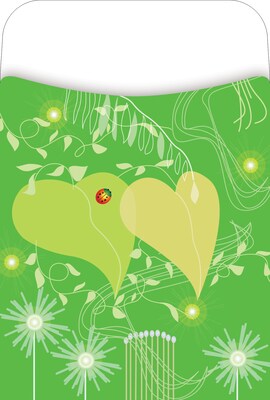 Barker Creek Earth Day Library Pockets, 5.125 x 3.5, 90/Set (4073)