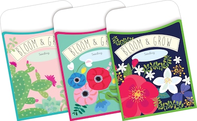 Barker Creek Bohemian Garden Library Pockets, 5.125" x 3.5", 90/Set (4076)