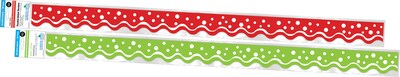 Barker Creek Double-Sided Scalloped Border Set, 36" x 2.25", Christmas, 2 designs, 26/Set (4023)